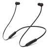Beats Flex wireless neckband earphones in Beats Black, angled view of the neckband and earbuds