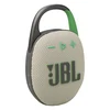 JBL Clip 5 portable Bluetooth speaker in Sand, front view