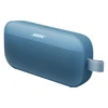 Bose SoundLink Flex (2nd Gen) portable Bluetooth speaker in Blue Dusk, angled view from the utility loop side