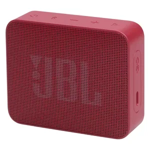 JBL Go Essential 2 portable Bluetooth speaker in Red, angled front view