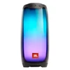 JBL Pulse 4 portable Bluetooth speaker in Black, front view with volume and play buttons