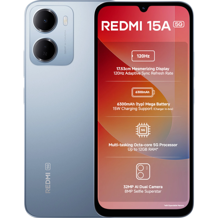 Redmi 15A 5G 4/64GB Awesome Blue