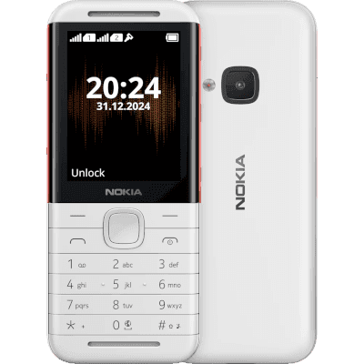 NOKIA-5310-DUAL-WHITE/RED