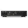 Sennheiser HDV 820 headphone amplifier and DAC in Black, rear panel with the digital and analog inputs
