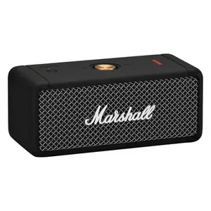 Marshall Emberton portable Bluetooth speaker in Black, angled front view