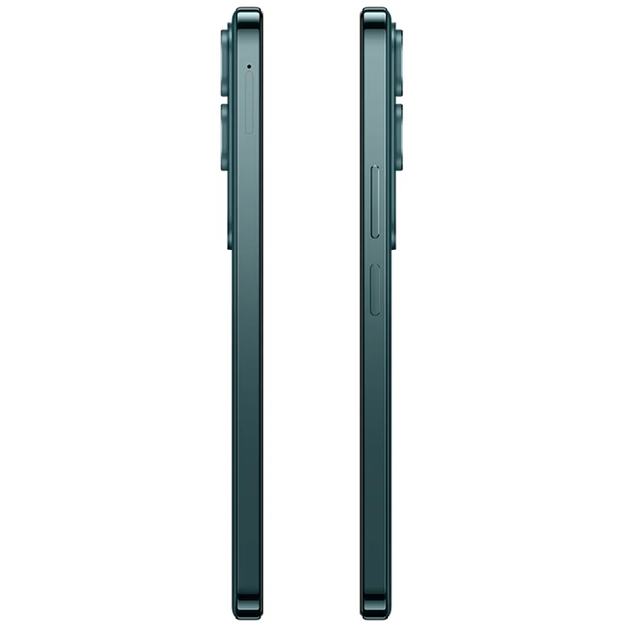 Vivo Y31 5G in Coral Green, left and right side profiles showing the buttons