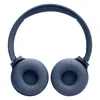 JBL Tune 520BT wireless on-ear headphones in Blue, inside view of both ear cushions