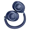 JBL Live 770NC wireless over-ear noise cancelling headphones in Blue, one ear cup turned flat