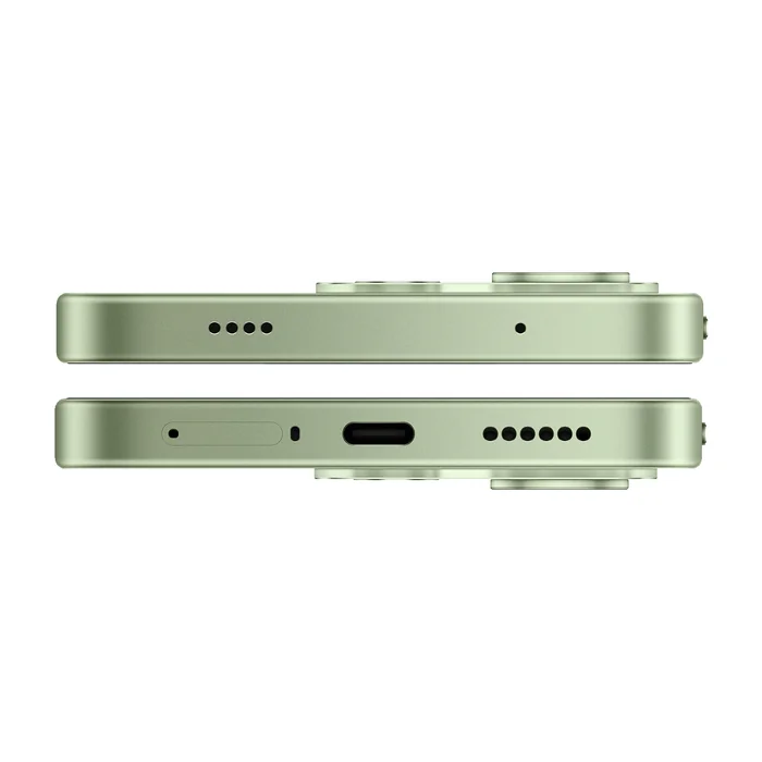 Redmi Note 17 Pro Max 5G in Matcha Green, top and bottom edges