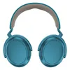 Sennheiser Momentum 4 Wireless noise cancelling headphones in Teal, ear cups turned flat