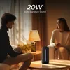 boAt Stone Spinx Pro portable Bluetooth speaker in Midnight Black, on a living room table, 20W sound
