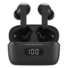 boAt Airdopes 121 Pro true wireless earbuds in Black, earbuds in the open charging case with the battery display