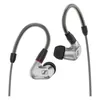 Sennheiser IE 900 wired in-ear monitors, Silver, pair with ear hooks, front view
