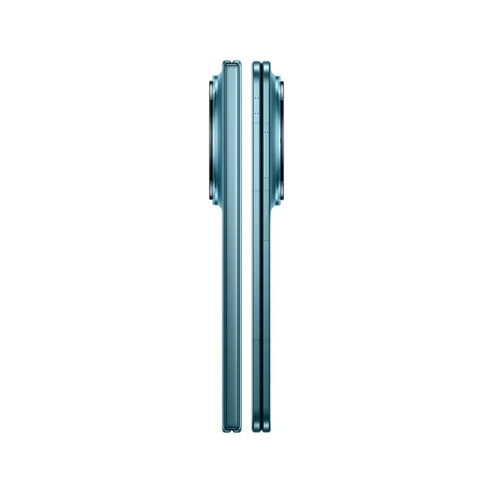 Vivo X Fold6 in Nebula Teal, left and right sides