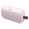 Bose SoundLink Flex (2nd Gen) portable Bluetooth speaker in Petal Pink, angled view from the utility loop side