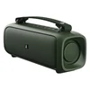 boAt Stone Beam portable Bluetooth speaker in Pine Green, angled back view with the side grille