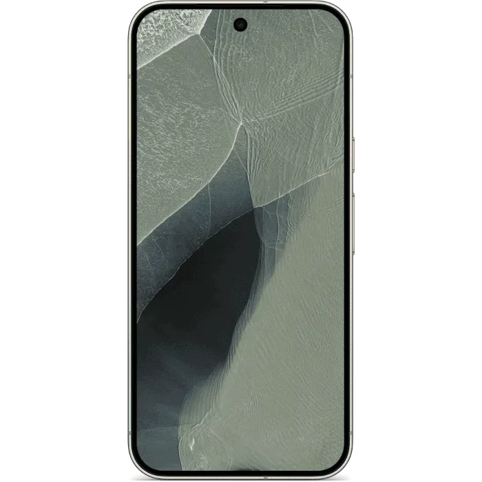 Google Pixel 11 Pro XL in Olive, front view of the 6.8-inch screen