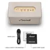 Marshall Stanmore IV Bluetooth home speaker in Cream, with the mains lead and quick start guide from the box