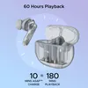 boAt Airdopes 191 ANC true wireless earbuds in Pellucid White, earbuds and case, up to 60 hours playback and ASAP Charge