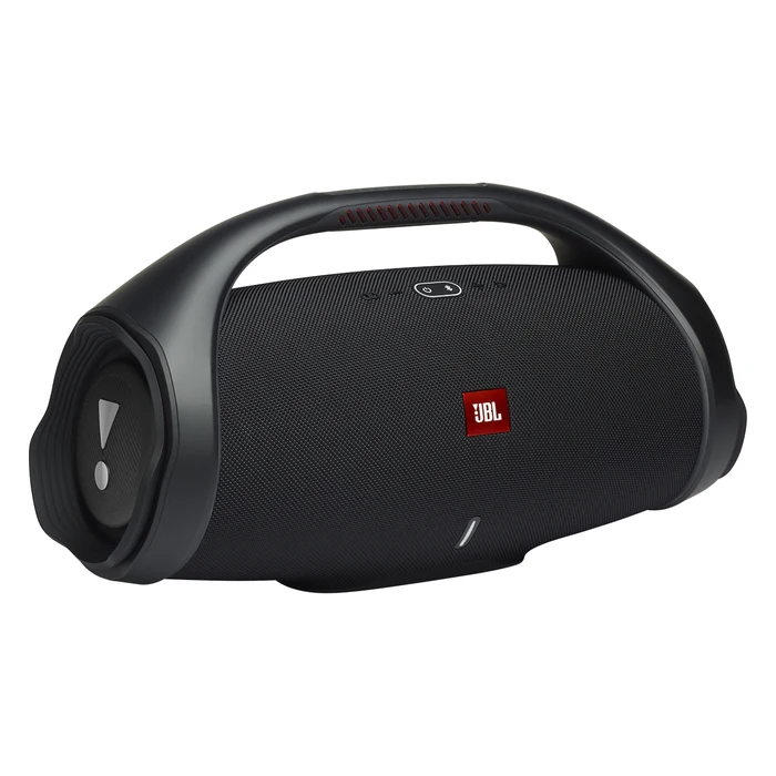 JBL Boombox 2 portable Bluetooth speaker in Black, angled front view
