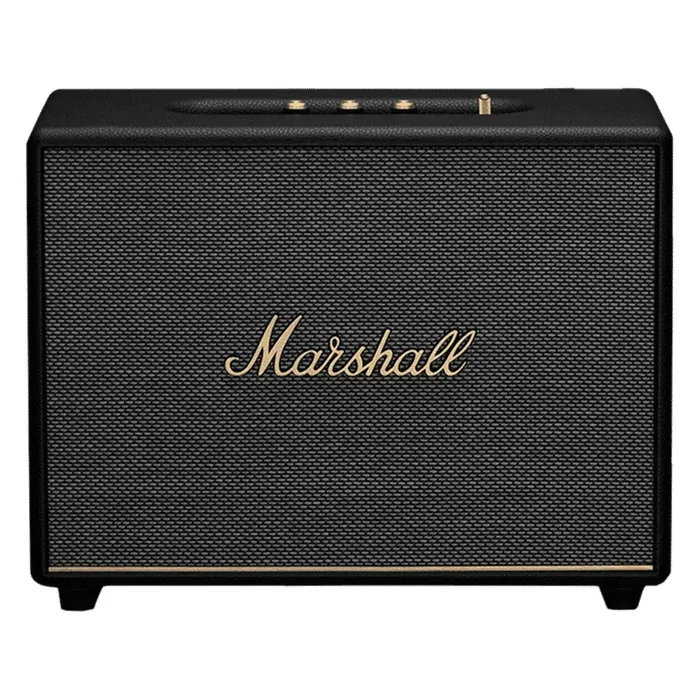 Marshall Woburn III Bluetooth home speaker in Black, front view