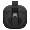 Bose SoundLink Micro (2nd Gen) portable Bluetooth speaker in Black, back view with the strap fastener