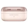Samsung Galaxy Buds 4 Pro noise cancelling earbuds in Pink Gold, charging case, front view