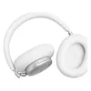 JBL Live 780NC noise cancelling headphones in White, ear cup edge with the controls