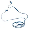 JBL Tune 310C USB-C earphones in Blue, full length of the flat cable