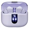 boAt Airdopes 181 Pro true wireless earbuds in Lilac Serenity, earbuds in the open charging case with the digital battery display
