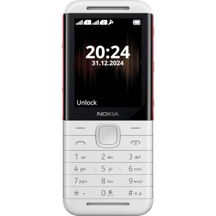 NOKIA-5310-DUAL-WHITE/RED