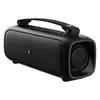 boAt Stone Beam portable Bluetooth speaker in Midnight Black, angled back view with the side grille