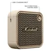 Marshall Willen II portable Bluetooth speaker in Cream, side view with the USB-C charging port and control knob