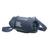 JBL Xtreme 5 portable Bluetooth speaker in Blue, angled right view with the shoulder strap