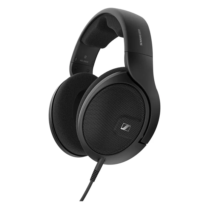 Sennheiser HD 560S open-back audiophile headphones in Black, angled view with the cable