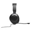JBL Quantum 100 wired gaming headset in Black, side view with the boom mic