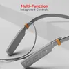 boAt Rockerz 238 Pro wireless neckband earphones in Ash Grey, multi-function integrated controls on the neckband