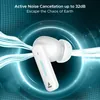 boAt Immortal Airspeed Pro noise cancelling gaming earbuds in White Sabre, active noise cancellation up to 32 dB