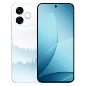 OPPO F33 Pro 5G in Misty Forest, back and front views