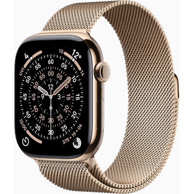 Watch-Series-11-GPS+Cellular-46mm-Gold-Titanium-Case-with-Gold-Milanese-Loop-M/L