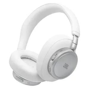 JBL Live 780NC noise cancelling headphones in White, angled front view