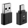 Sennheiser BTD 700 USB-C Bluetooth audio dongle in Black, dongle and USB-A adapter standing upright