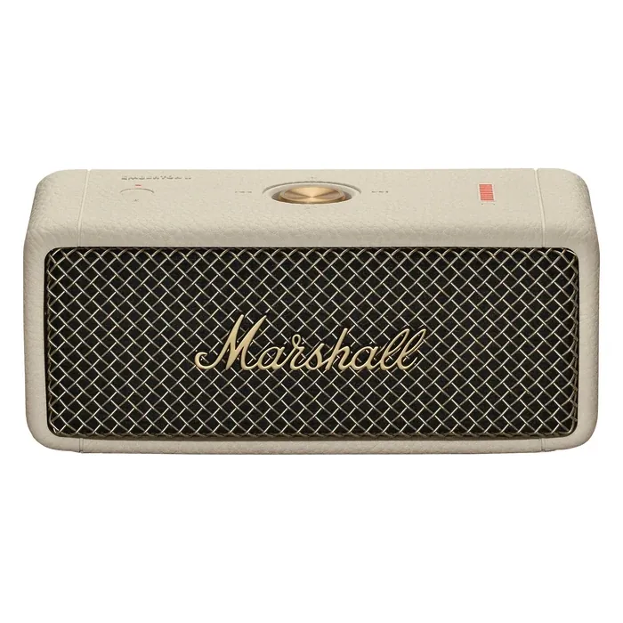 Marshall Emberton II portable Bluetooth speaker in Cream, front view