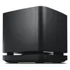 Bose Bass Module 500 wireless subwoofer in Black, low angled view of the front and side