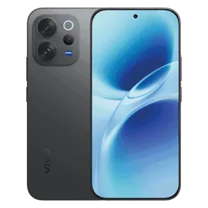 Vivo V70 Elite 5G in Authentic Black, back and front views
