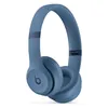 Beats Solo 4 on-ear wireless headphones in Slate Blue, angled view from the other side
