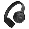JBL Tune 520BT wireless on-ear headphones in Black, angled view of the headphones