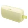 Bose SoundLink Flex (2nd Gen) portable Bluetooth speaker in Citrus Yellow, angled view from the utility loop side