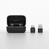 Sennheiser BTD 700 USB-C Bluetooth audio dongle in Black, next to the Momentum True Wireless 4 case for size