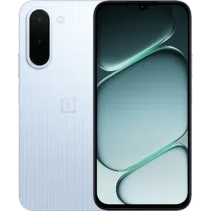 OnePlus N6x in Ice Blue, back and front views
